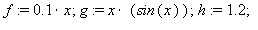 f := .1*x; 1; g := x*sin(x); 1; h := 1.2; 1